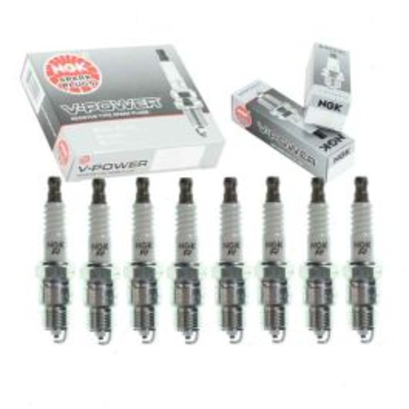 8 pc NGK V-Power Spark Plugs for 1969-1970 Jeep J-3800 5.7L V8