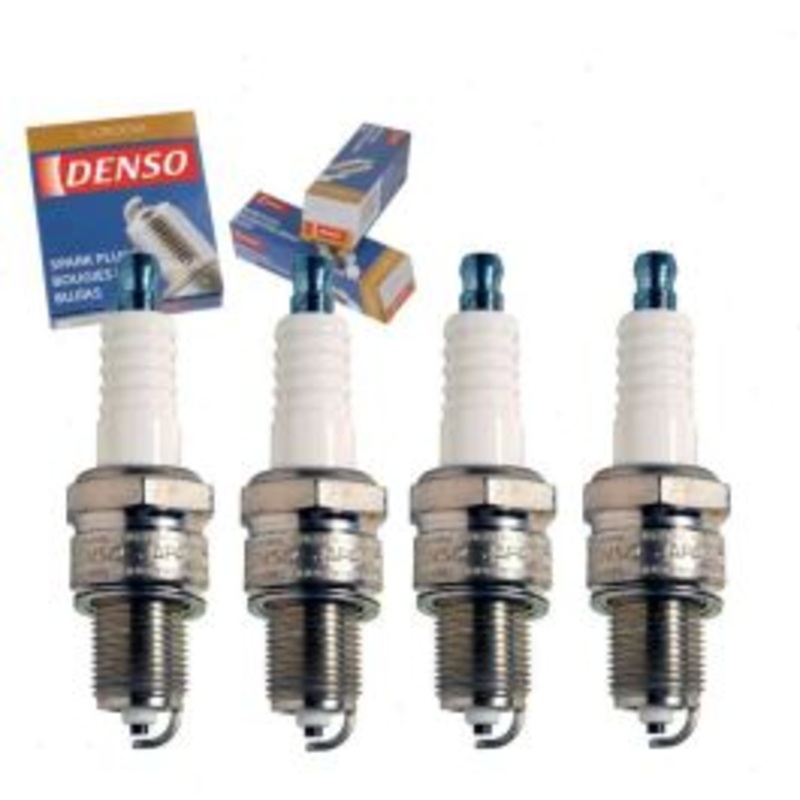 4 pc DENSO Standard U-Groove Spark Plugs for 1971-1973 Saab 95 1.7L V4
