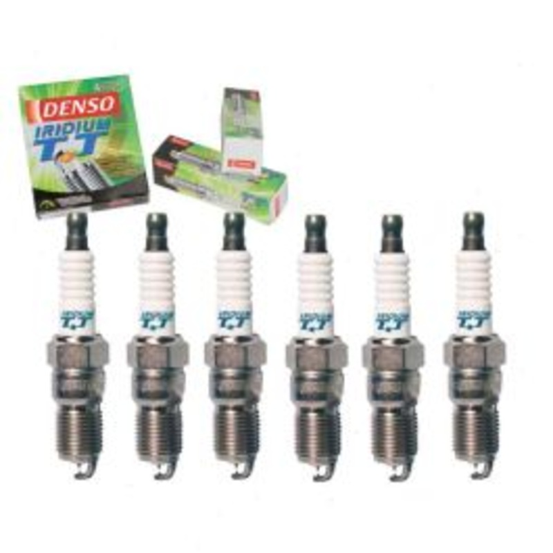 6 pc DENSO Iridium TT Spark Plugs for 1985-2005 Pontiac Grand Am 3.0L 3.1L 3.3L 3.4L V6