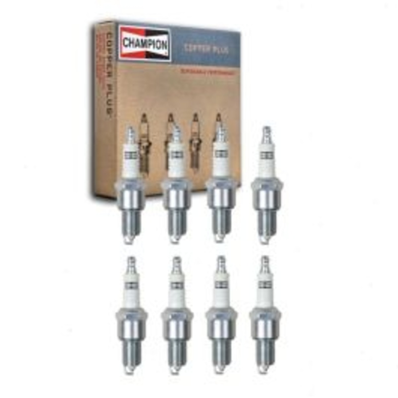 8 pc Champion Copper Plus Spark Plugs for 1956 Studebaker Golden Hawk 5.8L V8