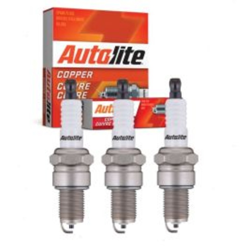 3 pc Autolite Copper Core Spark Plugs for 1985 Suzuki SA310