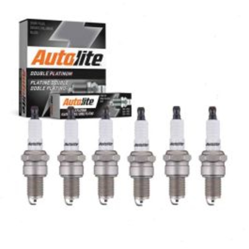 6 pc Autolite Double Platinum Spark Plug for 1968-1974 Dodge W200 Pickup