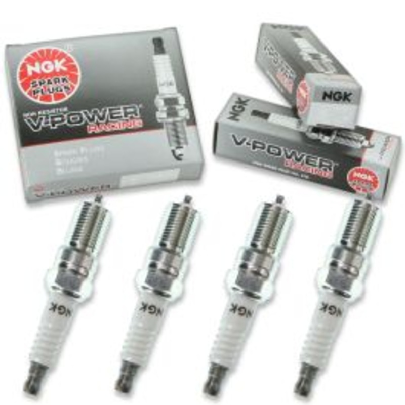 4 pc NGK V-Power Racing 7317 R5724-8 Spark Plugs