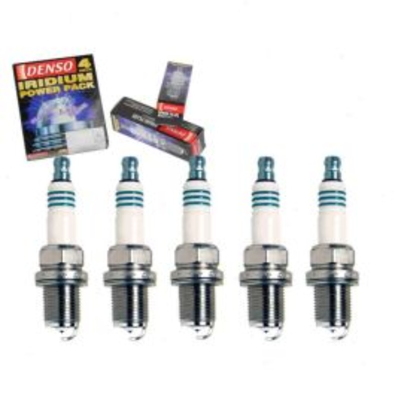 5 pc DENSO Iridium Power Spark Plugs for 1990-1991 Audi 90 Quattro 2.3L L5