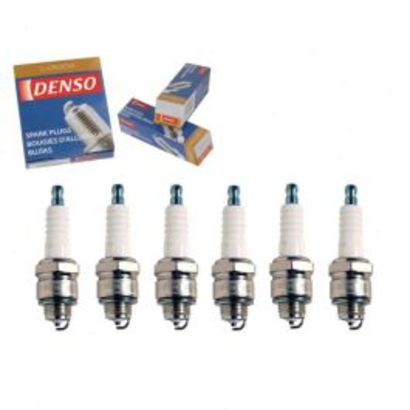 6 pc DENSO Standard U-Groove Spark Plugs for 1976 Buick LeSabre 3.8L V6