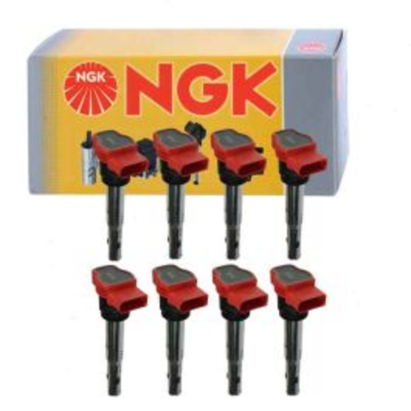 8 pc NGK Ignition Coils for 2007-2010 Audi Q7 4.2L V8