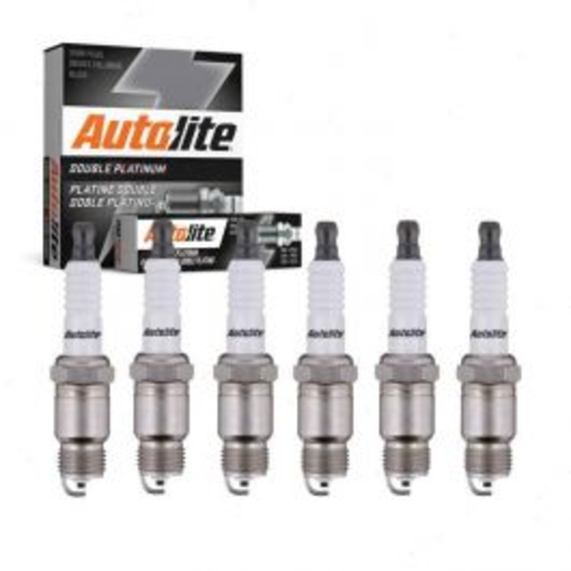 6 pc Autolite Double Platinum Spark Plug for 1970-1973 Chevrolet Chevelle
