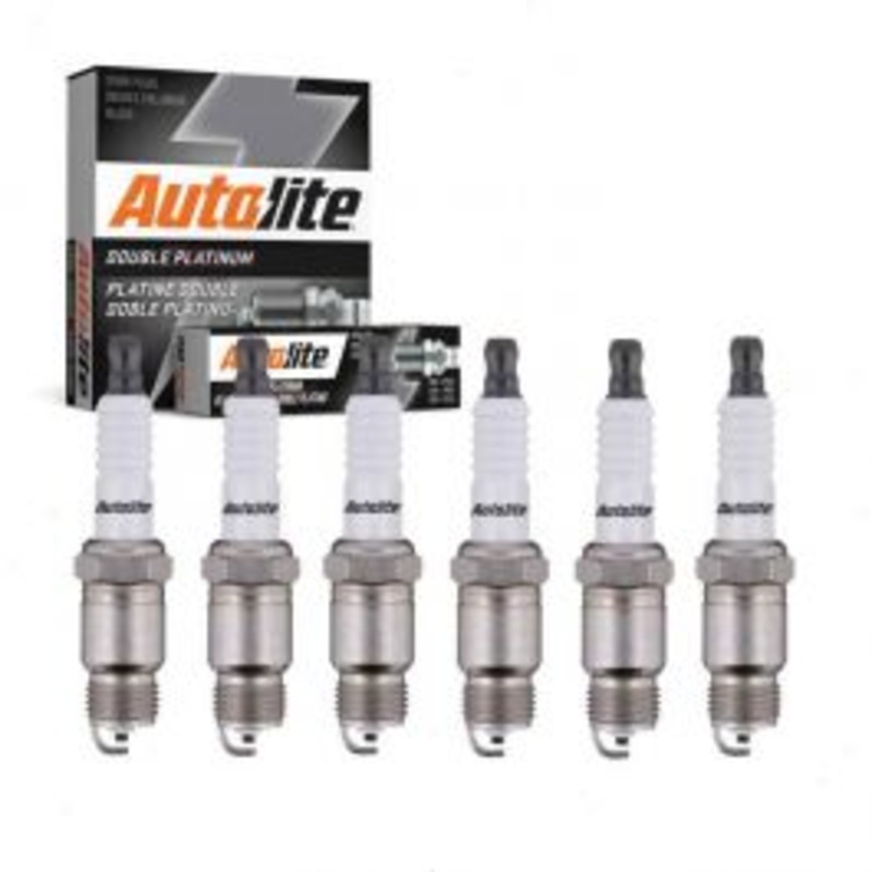 6 pc Autolite Double Platinum Spark Plug for 1979-1984 GMC C1500 4.1L L6