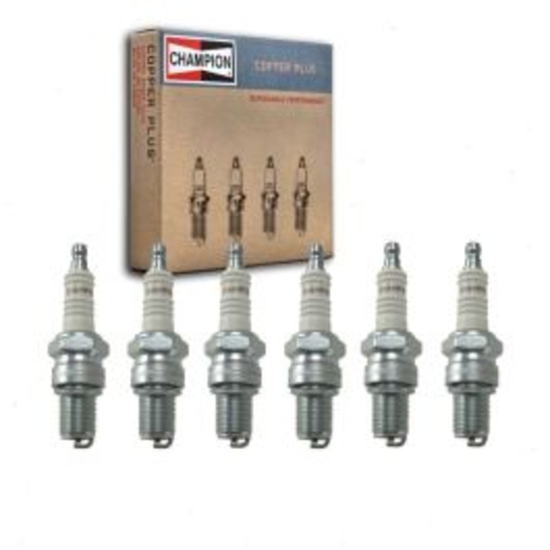 6 pc Champion Copper Plus Spark Plugs for 1963-1965 GMC 2500 Series 4.8L 5.7L L6 V6