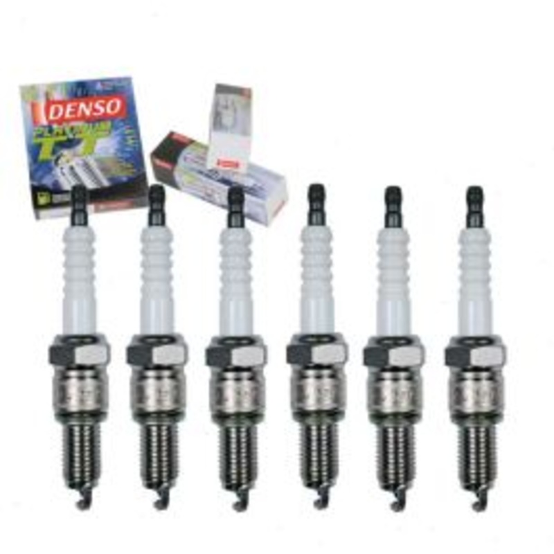 6 pc DENSO Platinum TT Spark Plugs for 1962 Jeep Tornado 3.8L L6
