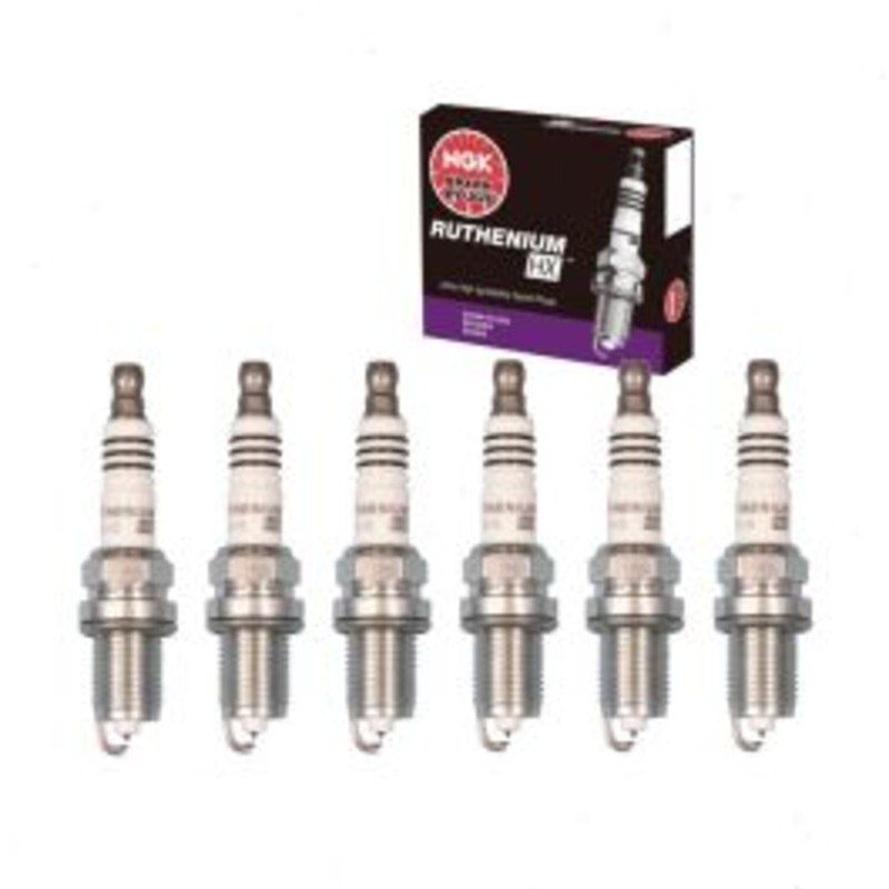 6 pc NGK Ruthenium HX Spark Plugs for 1997-2001 Audi A6 2.8L V6