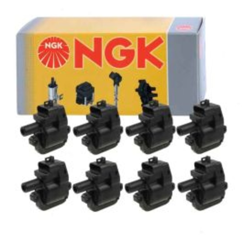 8 pc NGK Ignition Coils for 2001-2002 GMC Sierra 2500 HD 8.1L V8