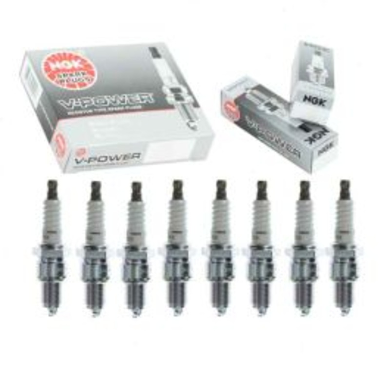 8 pc NGK V-Power Spark Plugs for 1967 Dodge W200 Series 5.2L V8