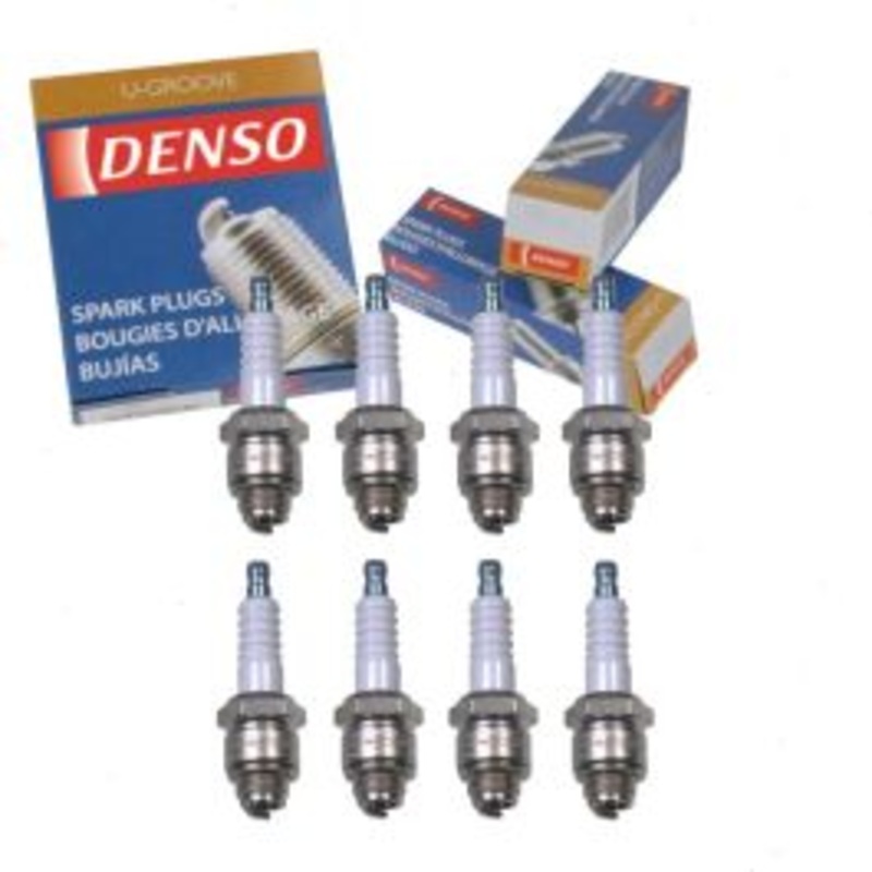 8 pc DENSO Standard U-Groove Spark Plugs for 1969 Chevrolet K20 Suburban 5.0L V8