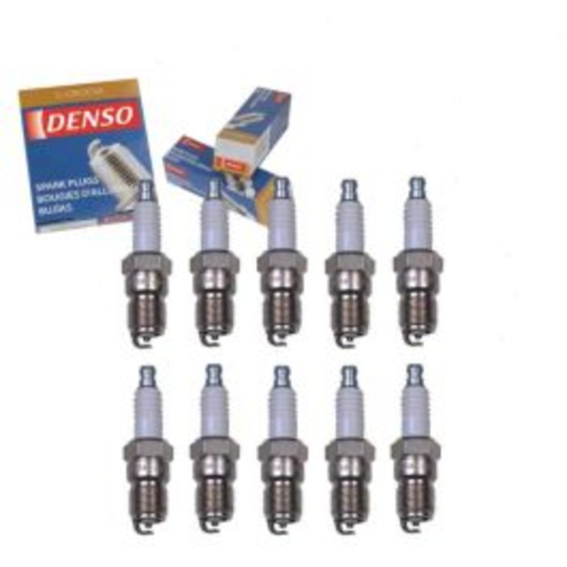 10 pc DENSO Standard U-Groove Spark Plugs for 1997 Ford Econoline Super Duty 6.8L V10