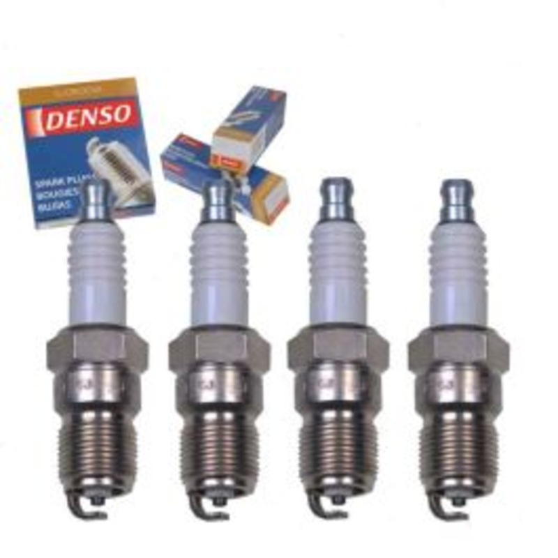 4 pc DENSO Standard U-Groove Spark Plugs for 1985-1993 Ford Escort 1.9L L4