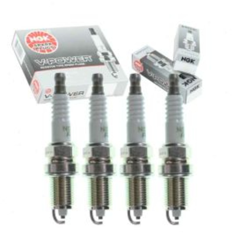 4 pc NGK V-Power Spark Plugs for 1989 Mazda B2600 2.6L L4