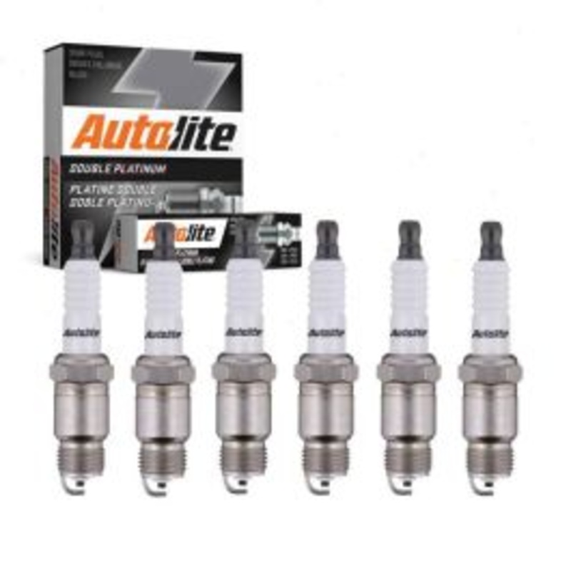 6 pc Autolite Double Platinum APP26 Spark Plug