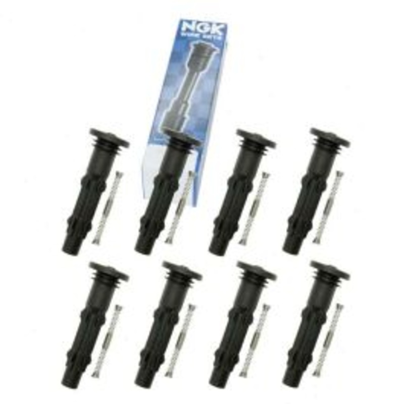 8 pc NGK Ignition Coil Boots for 2008-2011 Mercedes-Benz S450 4.6L 4.7L V8