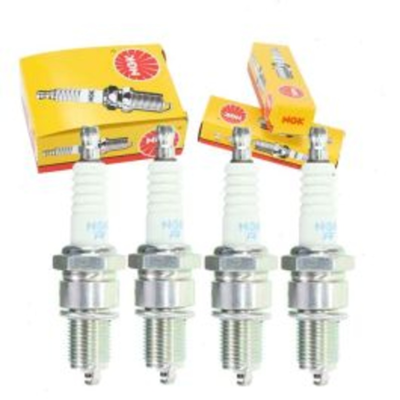 4 pc NGK Standard Exhaust Side Spark Plugs for 1981-1986 Nissan 720 2.0L 2.2L 2.4L L4
