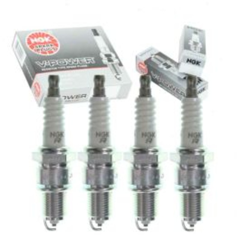 4 pc NGK V-Power Spark Plugs for 1972-1981 Ford Courier 1.8L 2.0L L4