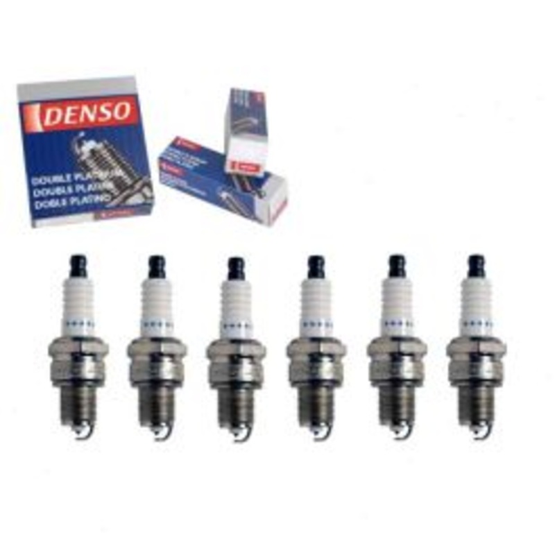 6 pc DENSO Double Platinum Spark Plugs for 1990-1991 Dodge Ram 50 3.0L V6