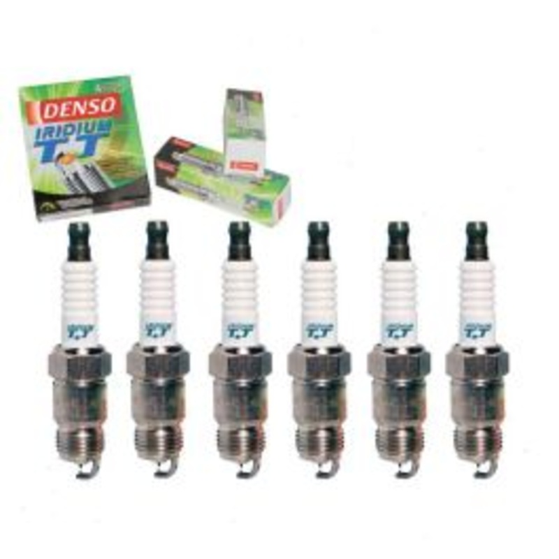 6 pc DENSO Iridium TT Spark Plugs for 1985-1987 Dodge W150 3.7L L6