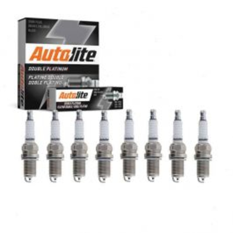 8 pc Autolite Double Platinum Spark Plug for 1993 Jeep Grand Wagoneer