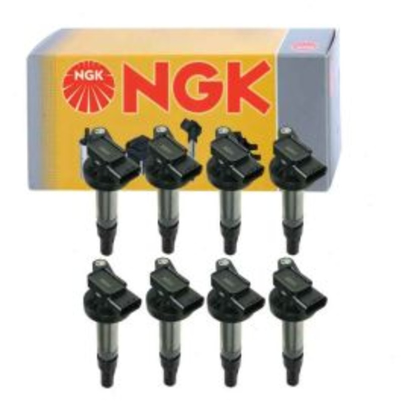 8 pc NGK Ignition Coils for 2006-2009 Land Rover Range Rover Sport 4.2L 4.4L V8