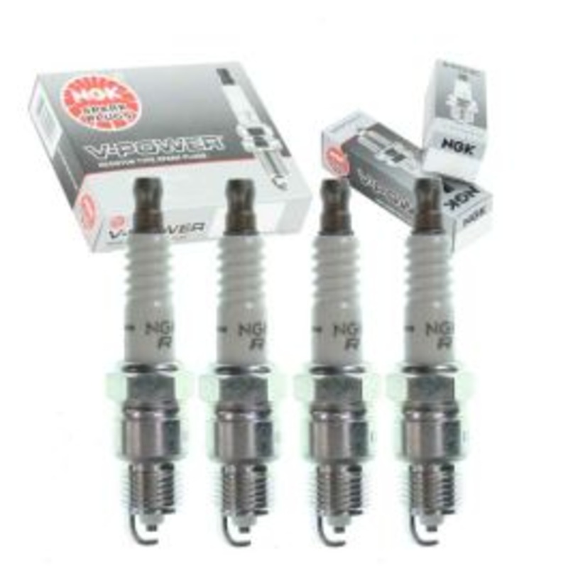 4 pc NGK V-Power Spark Plugs for 1980-1983 Jeep CJ5 2.5L L4
