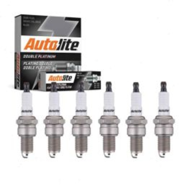 6 pc Autolite Double Platinum Spark Plug for 1960-1987 Toyota Land Cruiser