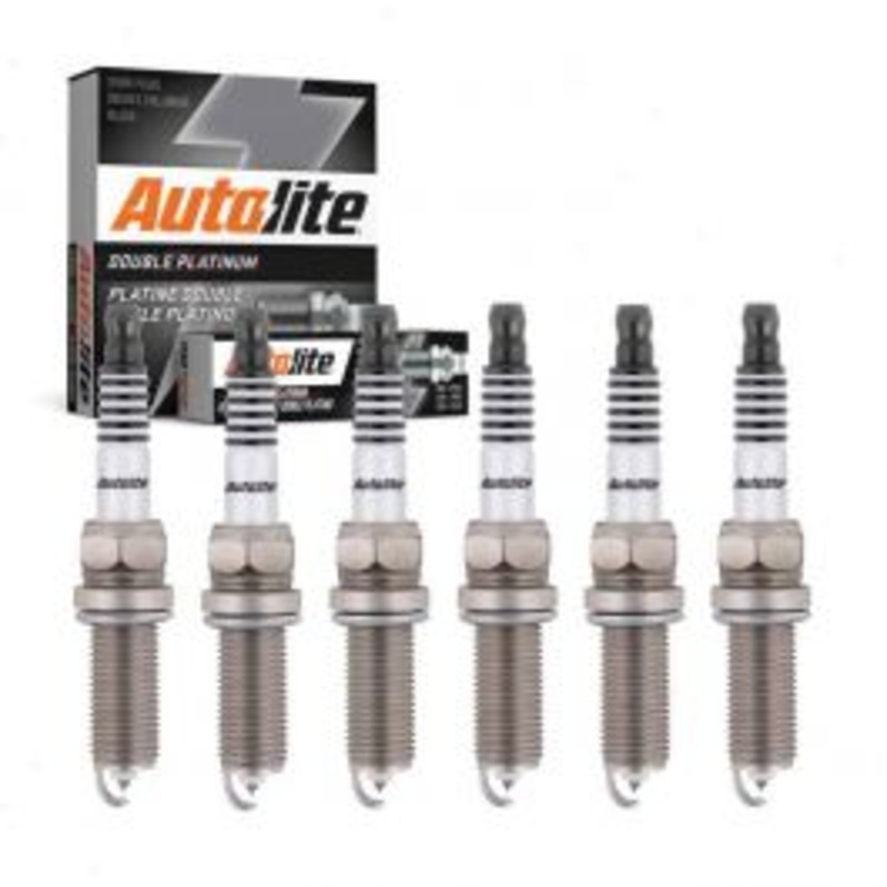 6 pc Autolite Double Platinum Spark Plug for 2015-2017 Kia K900 3.8L V6