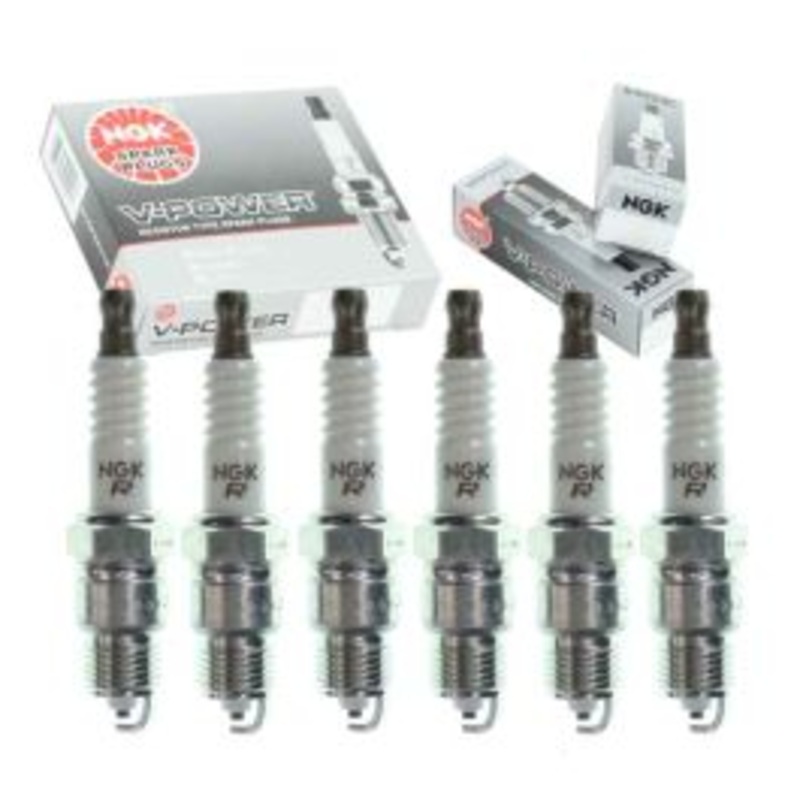 6 pc NGK V-Power Spark Plugs for 1986-1987 Pontiac Grand Prix 4.3L V6