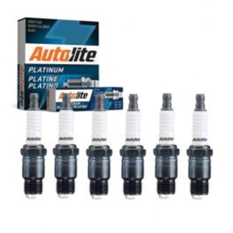 6 pc Autolite Platinum Spark Plug for 1975-1978 GMC C15 4.8L L6