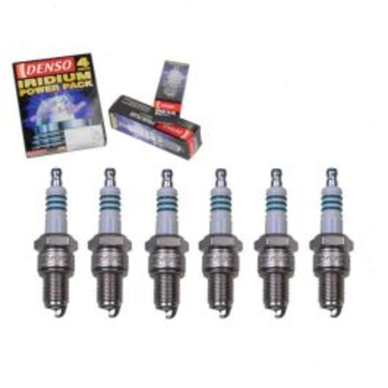 6 pc DENSO Iridium Power Spark Plugs for 1966 GMC Suburban 4.8L L6