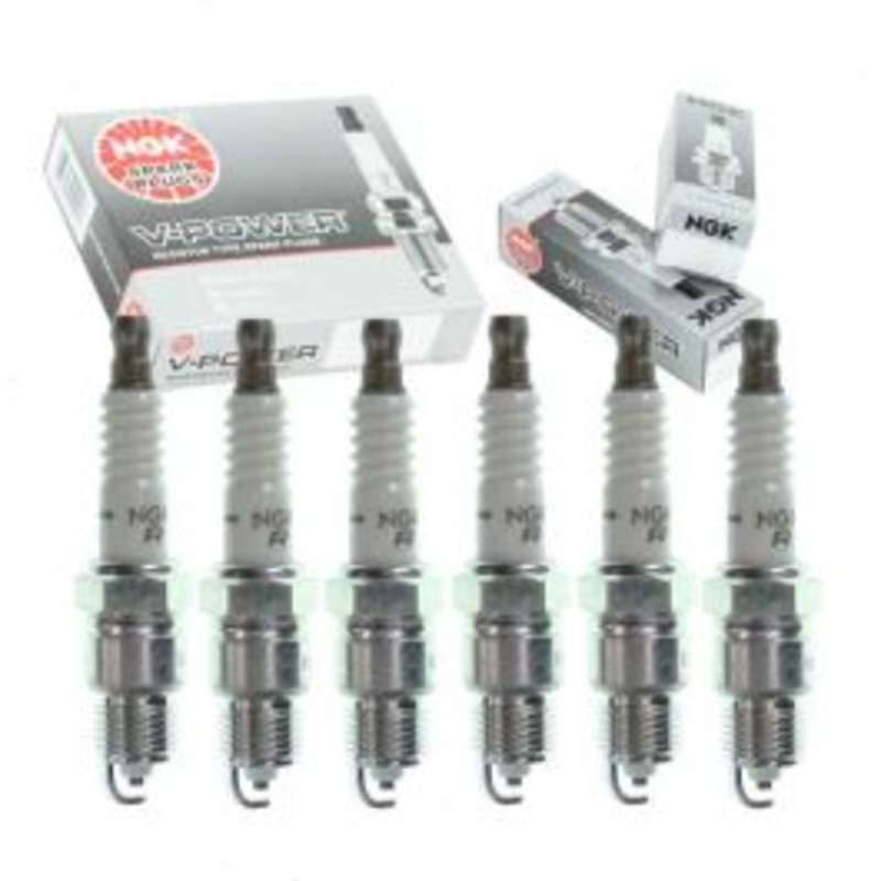 6 pc NGK V-Power Spark Plugs for 1980-1985 Chevrolet Impala 3.8L V6