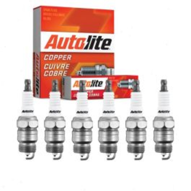 6 pc Autolite Copper Core Spark Plugs for 1957-1960 Ford Custom 300 3.6L L6