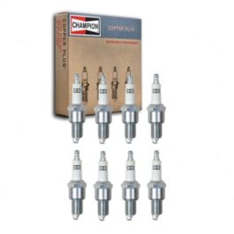 8 pc Champion Copper Plus Spark Plugs for 1986-1989 Dodge Diplomat 5.2L V8