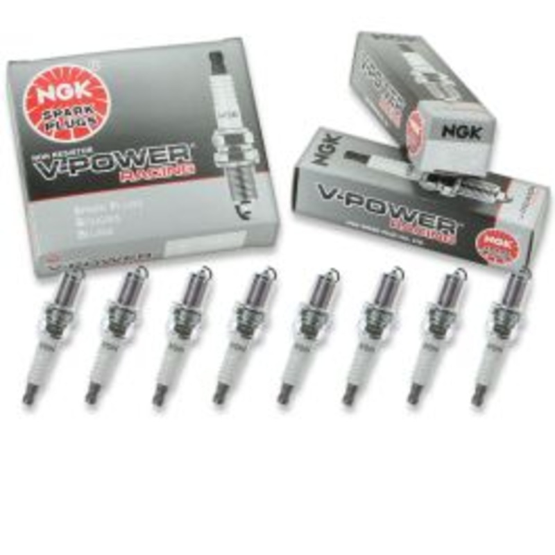 8 pc NGK V-Power Racing 7173 R5672A-8 Spark Plugs