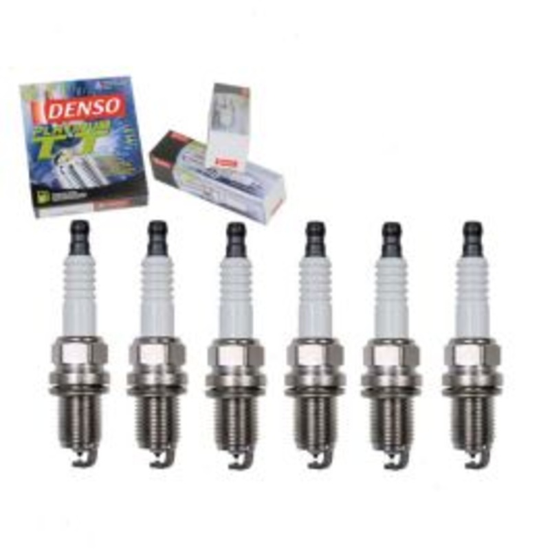 6 pc DENSO Platinum TT Spark Plugs for 2004 Nissan Frontier 3.3L V6