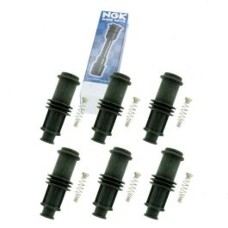 6 pc NGK Ignition Coil Boots for 2000 Saturn LW2 3.0L V6
