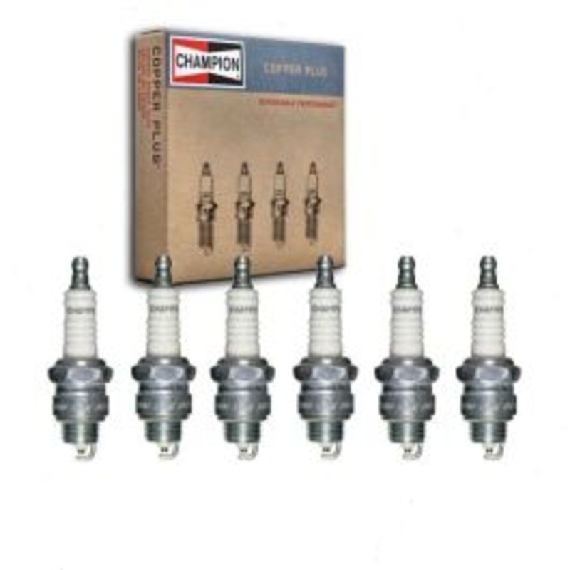6 pc Champion Copper Plus Spark Plugs for 1967-1968 GMC C15 C1500 Pickup 5.0L V6