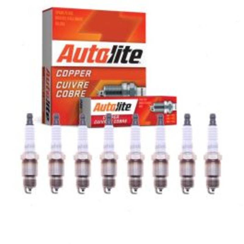 8 pc Autolite Copper Core Spark Plugs for 1969-1974 Ford Ranch Wagon 6.6L 7.0L 7.5L V8
