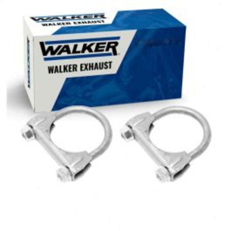 2 pc Walker Exhaust Clamps for 1967-2002 Pontiac Firebird 3.8L 4.1L 5.3L 5.7L 6.6L L6 V8