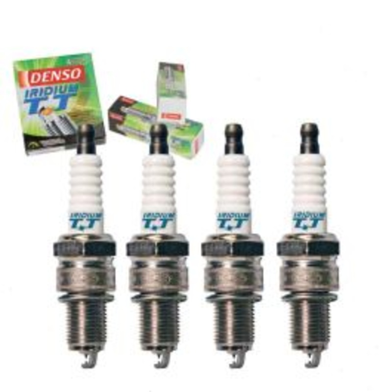 4 pc DENSO Iridium TT Spark Plugs for 1972-1973 Toyota Carina 1.6L L4