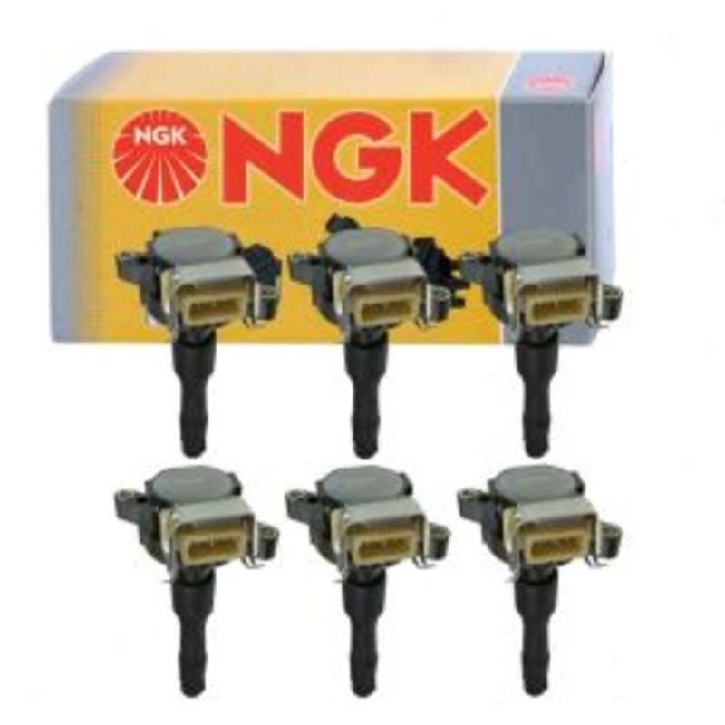 6 pc NGK Ignition Coils for 2001-2002 BMW 530i 3.0L L6