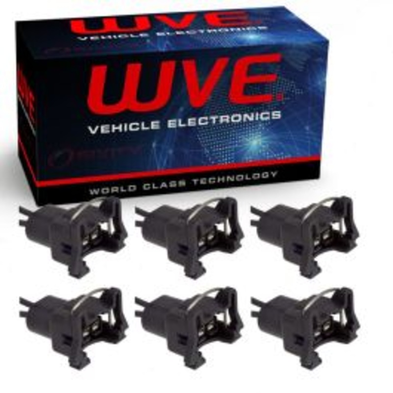 6 pc Wells WVE Fuel Injector Connectors for 1991-2003 Ford Explorer Explorer Sport Trac Taurus Thunderbird 3.8L 4.0L V6