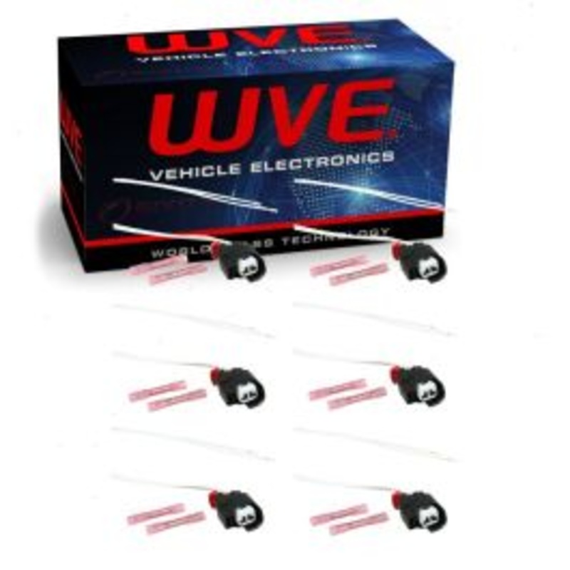 6 pc Wells WVE Fuel Injector Connectors for 2011-2021 Dodge Avenger Challenger Charger Durango Grand Caravan Journey 3.6L V6