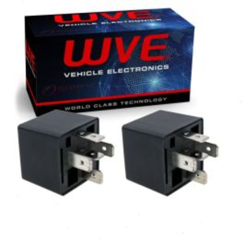 2 pc Wells WVE Headlight Relay for 1999-2010 Dodge Caravan Grand Caravan Viper