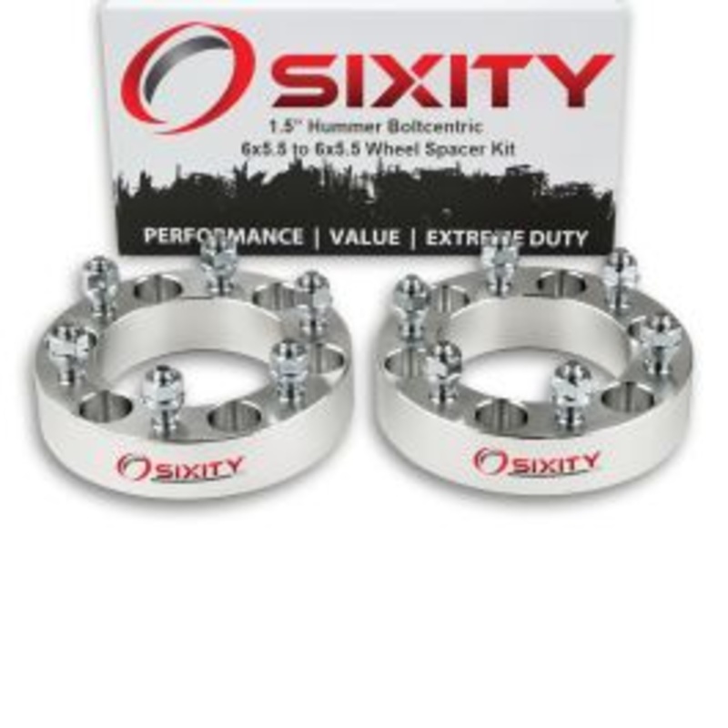 Sixity 2 pc 1.5" Thick Wheel Spacers - Hummer H3 Truck SUV - 6x5.5